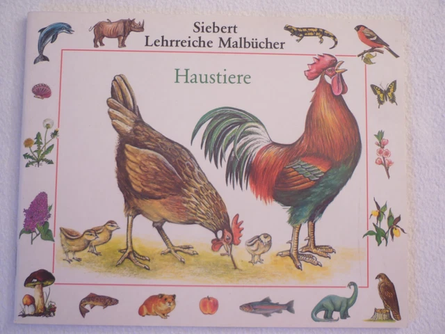 Haustiere: Malbuch  ❤️ Siebert Lehrreiche Malbücher   NEU
