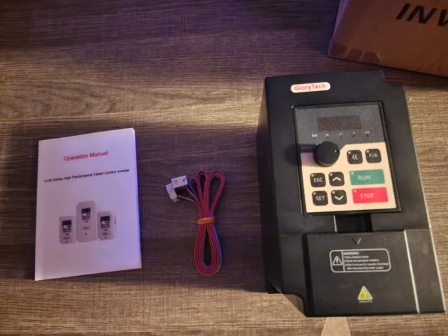 Single Phase to 3 Phase Converter,  AC 220V/.75KW 3HP 5A VFD Inverter Frequency