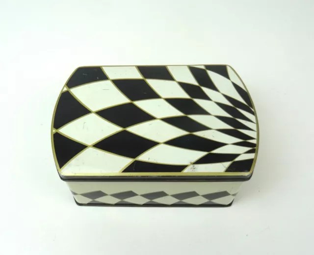 Stunning German Avantgarde Abstract Suprematism Tin Box Geometric Art Deco 2