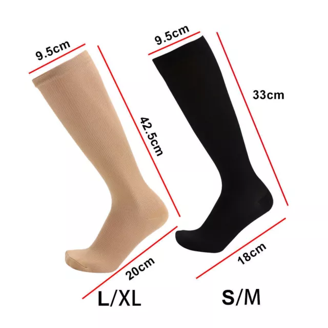 Miracle Flight Travel Compression Socks Unisex Anti Swelling Fatigue DVT Support 2