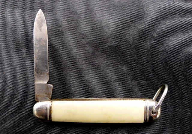 Vintage Miniature Folding Pocket Penknife By Richards Sheffield England. 8 Cm.