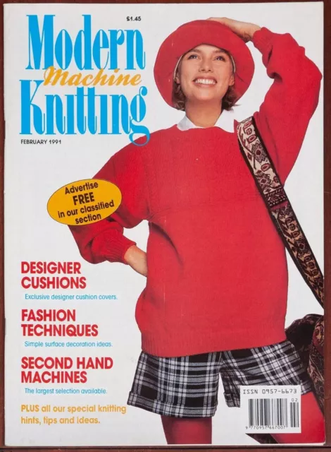 Modern Machine Knitting Pattern Magazine February 1991 Fair Isle Nature Vintage