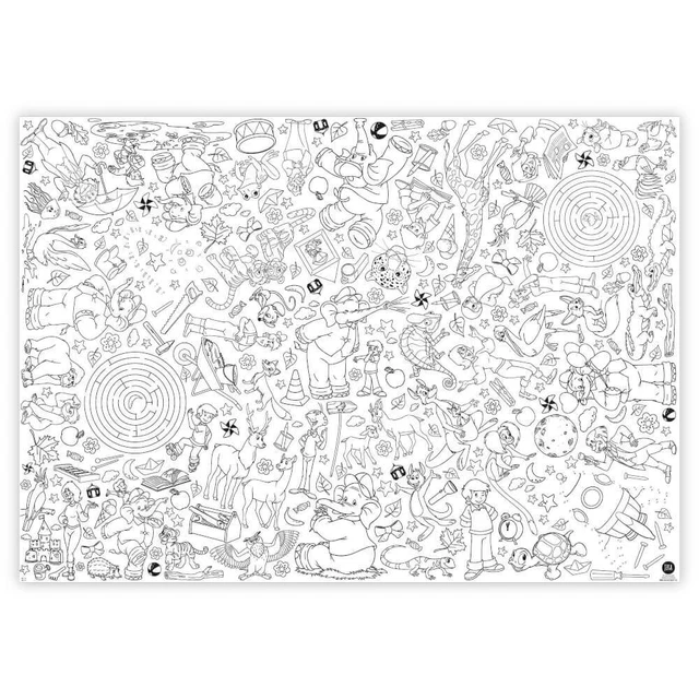 JEKA - MAL MICH BUNT - Ausmal-Tischdecke aus Papier, Motiv Benjamin Blümchen 2