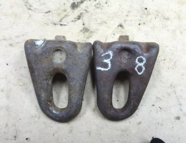 1937 1938 1939 Chevy HOOD PROP ROD GUIDES / SUPPORTS Original GM pair