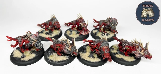 Warhammer Old World – Chaos Flesh Hound En Metal OOP – Démons De Khorne