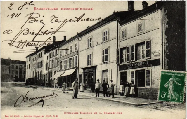 CPA AK BADONVILLER - Some Houses on the Grande-Rue (484393)