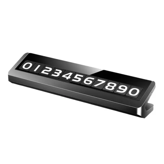 Car Temporary Parking Card Universal Rotate Phone Number Plate Aluminum Stick ξм