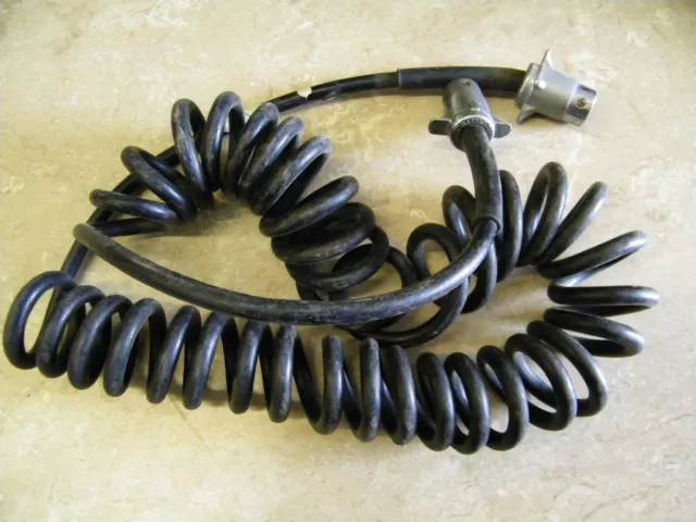 Coiled Toad Towed Vehicle Trailer Lighting 4-Wire Power Cord 16 ft.