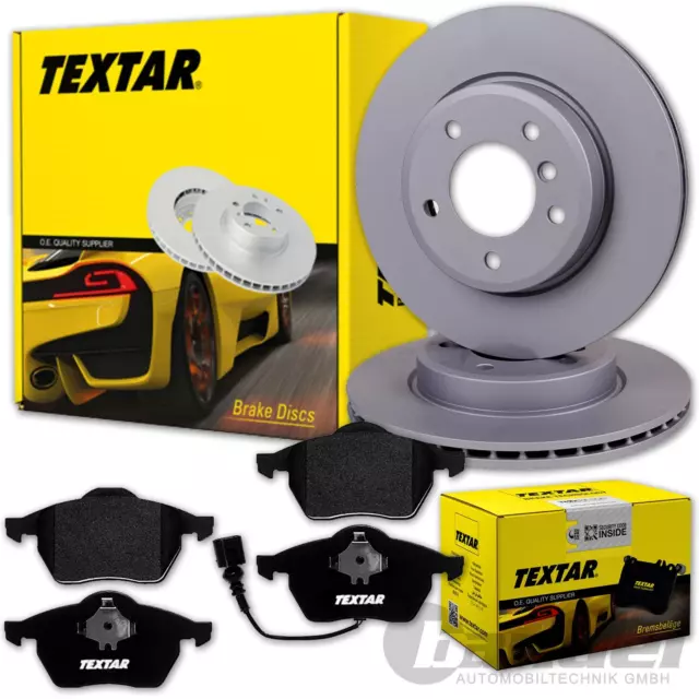 TEXTAR Disques de Frein + Revêtements Avant pour VW Golf 4 Beetle Audi A3 Leon