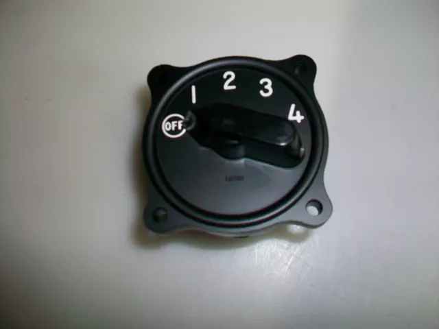Lewis Eng. Co. 4 Position Aircraft Selector Swirch Type 11S4C  Nsn 3655-00-882-6