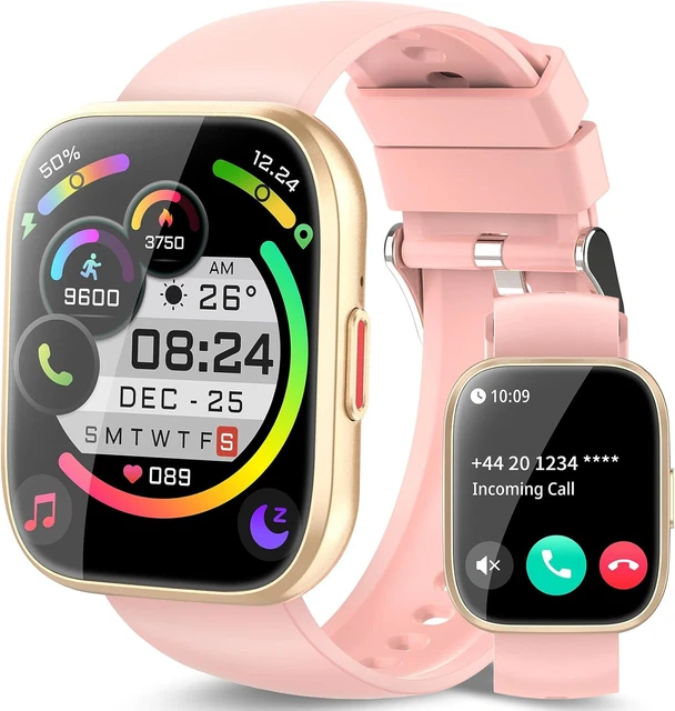 MINIMO STORICO 📉 📍 Smartwatch Uomo Donna, 1.85 Orologio Smartwatch con Effettua/Risposta Chiamate, 140 Sportive Smart Watch con Contapassi/Sonno/Cardiofrequenzimetro/SpO2, Impermeabil IP68 Smartband per Android iOS 🛒  💰 A