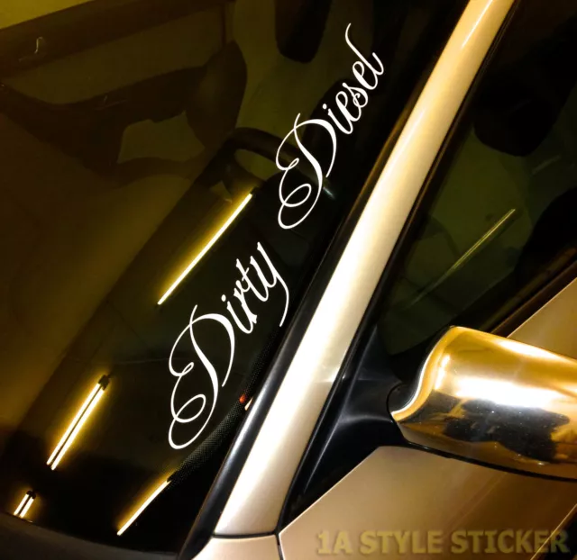 Dirty Diesel Aufkleber Schwarze Plakette Feinstaub Opfer Sticker AU Fuck OFF f19 2