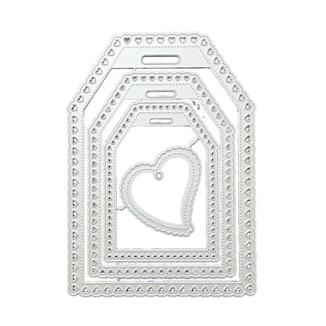 Heart Metal Cutting Dies Scrapbooking Stencil Die Cuts Card Embossing DIY