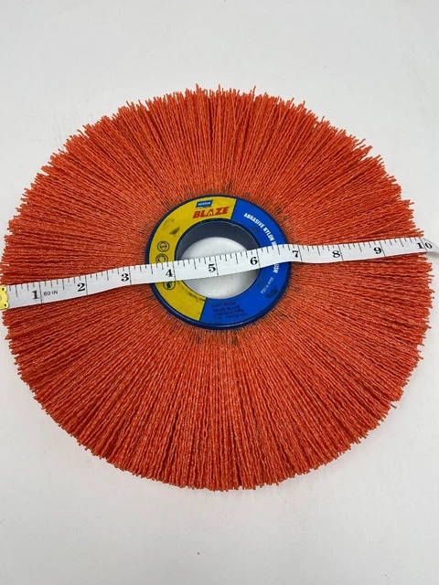 (Box Of 2) New Norton Blaze 10” Nylon Wheel Brush 2” Arbor Hole, PN: 77696085034