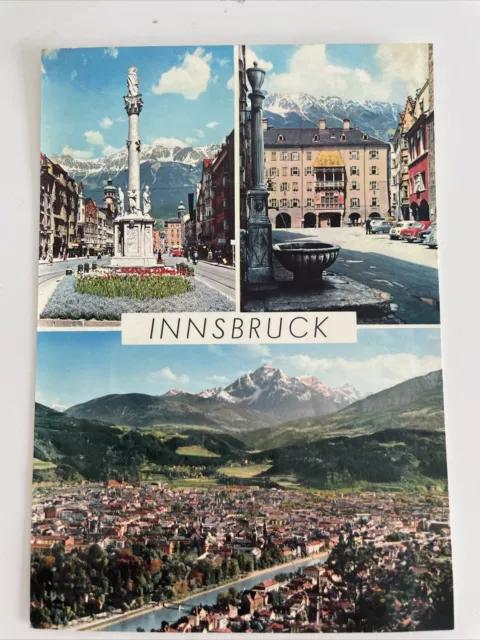 Vintage Postcard Showing Various Views Of Innsbruck