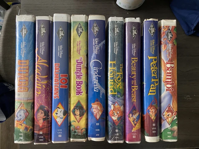 WALT DISNEY BLACK Diamond The Classics VHS Tapes Lot of 9 $73.92