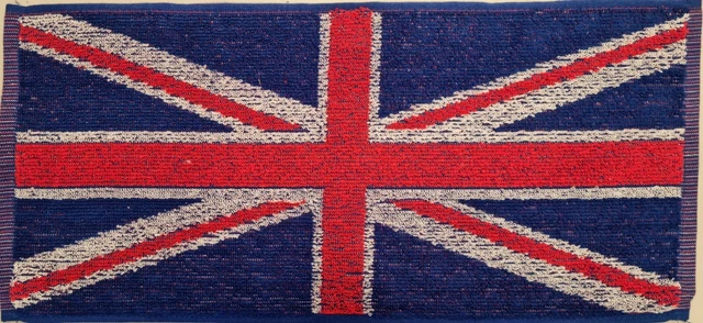 Union Jack Flag Cotton Bar Towel 500mm x 225mm (pp)