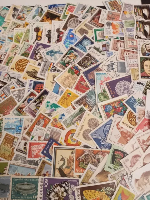 Lot Hongrie 200 Timbres Oblitérés 3