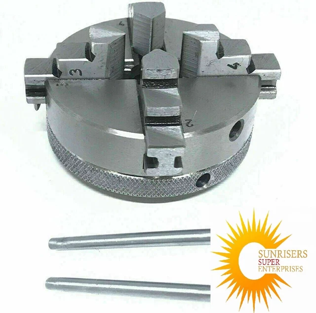 Mandrino Autocentrante Per Tornio K01-50 - 3 Griffe, Per Mini Tornio Fai Da Te - Foto 9