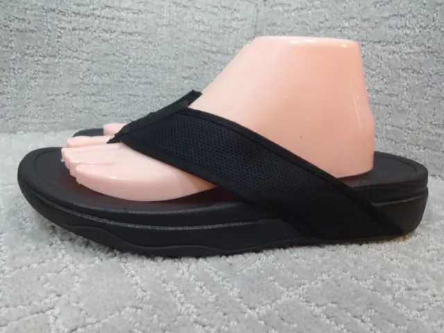 Fitflop Lulu Women's Size 10 US Black Flip Flops Thong Sandals 3