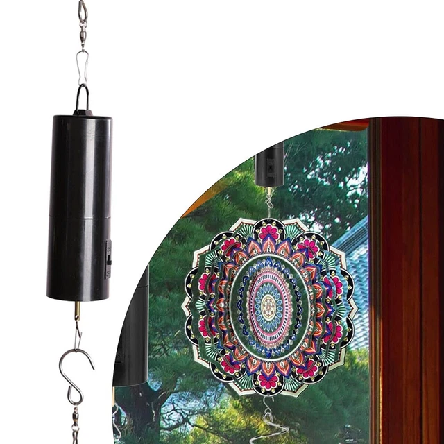 Moteur Solaire Rotatif Avec Crochet - Pour Décoration Extérieure, Carillon Éolien, Fonctionne Sans Pile