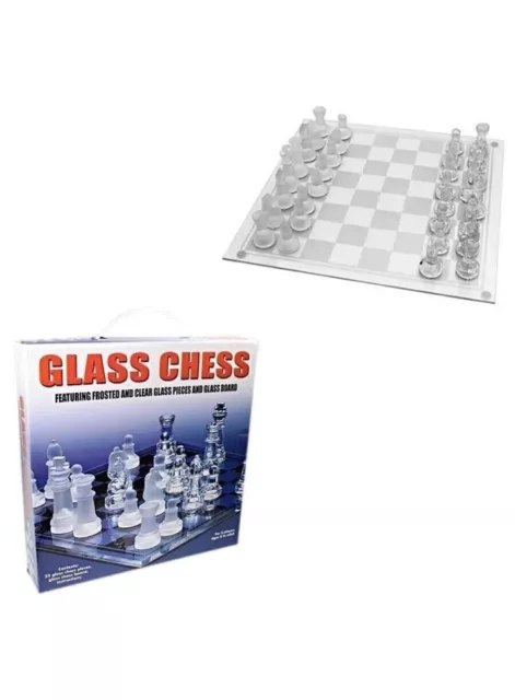  Upgraded Acrylic Chess Board Anti-Broken Elegant Glass