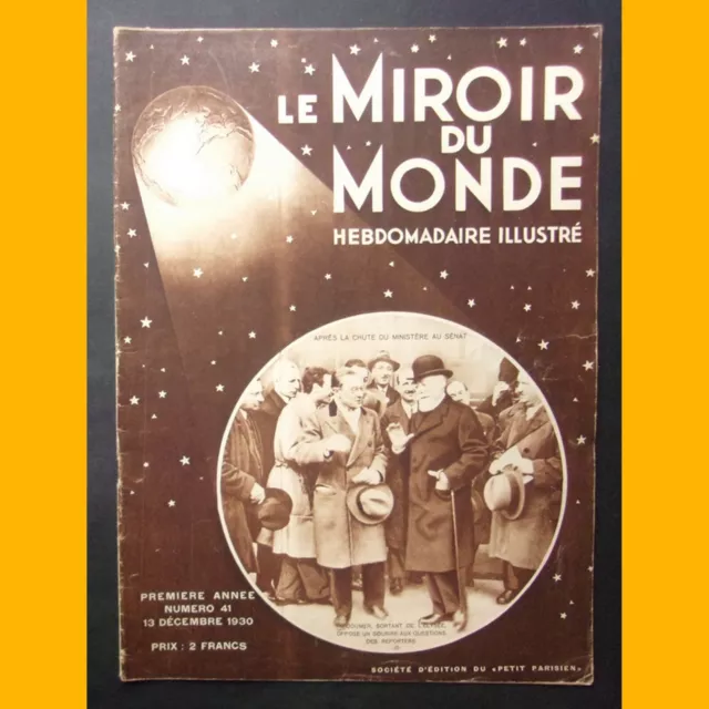 LE MIROIR DU MONDE Hebdo n° 41 hydravions géants Thomas Hart Benton 13 déc. 1930