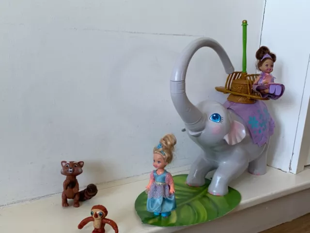 BARBIE ISLAND princess Tika the swing and twirl elephant dolls