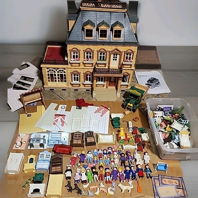 CASA DE MUÑECAS vintage 1989 PLAYMOBIL VICTORIAN MANSION 5300