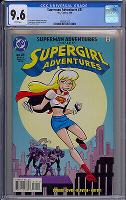 Cgc 9.6 Superman Adventures #21 White Pages 1St Appearance Of Supergirl Animated