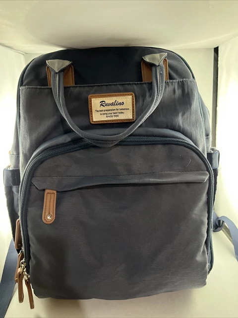 Diaper Bag Mom's Backpack, RUVALINO Multifunction Travel Maternity Baby Bag Grey
