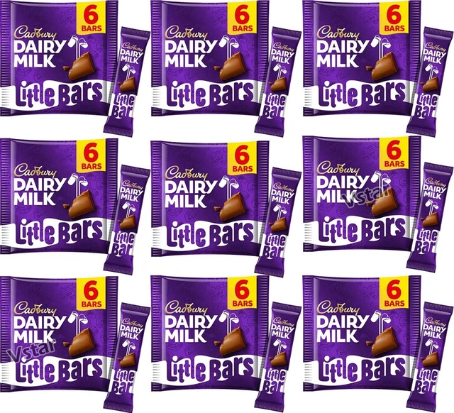 CADBURY DAIRY MILK Little Bars 6 Pack Milk chocolate bars 96 calorie