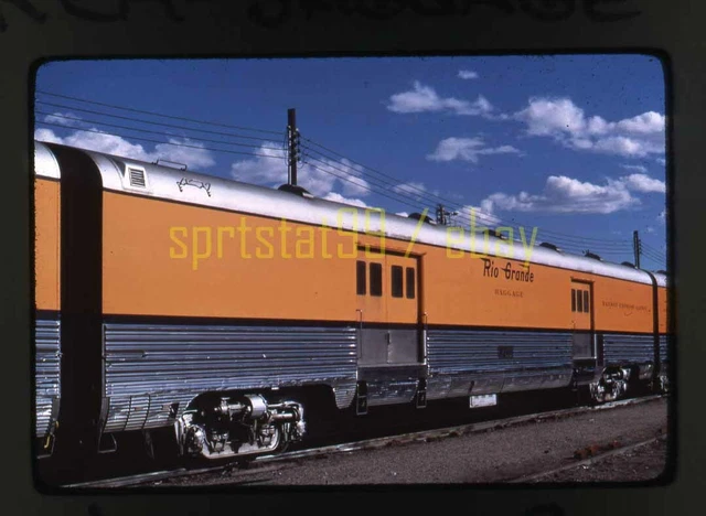DRGW Rio Grande REA Baggage Car #1210 - Duplicate 35mm Railroad Slide