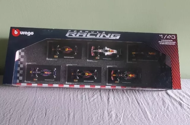 New Red Bull Racing Formula 1 F1 1:43 Die Cast 6 Pc Set Costco Bburago Diecast