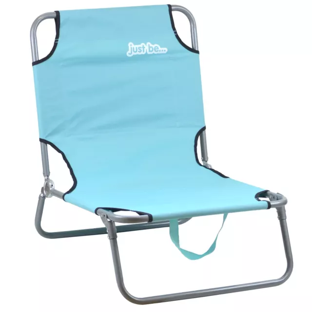 Tumbona Silla Acampada Azul Claro Asiento Plegable Portátil Playa Por Sólo Be