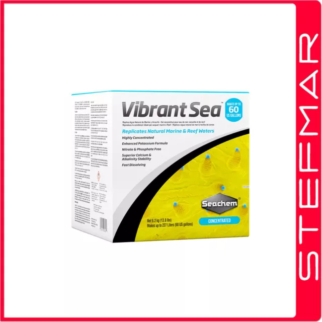 Seachem Vibrant Sea 60US Gal(227L) synthetic sea salt marine aquarium red sea