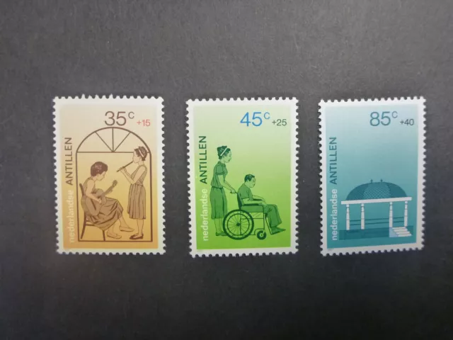 Netherlands- Antilles 1987 Social and Cultural Welfare set 3 Mint Stamps