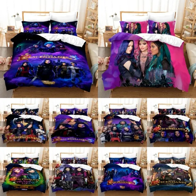 3D Descendants Bedding Set Duvet Quilt Cover Pillowcases Single Double Queen AU