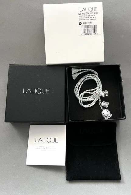 Collier Ras-du-cou Lalique Vintage - Pendentif Muguet En Céramique - Occasion