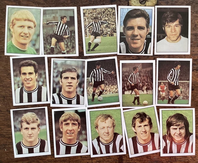 Football 72 Top Seller Carte da collezione Panini Set completo (15) Newcastle Utd