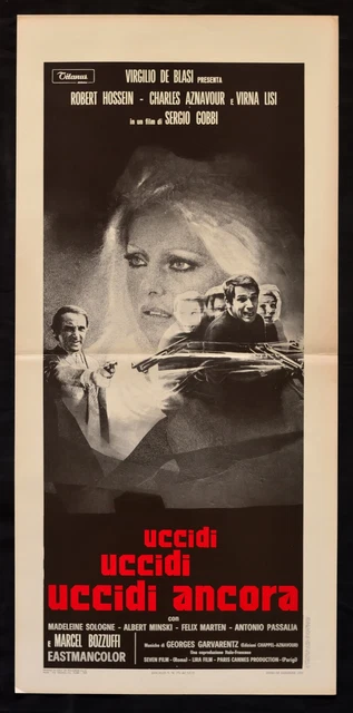 Affiche Tuer Back Sergio Gobbi Virna Lisi Robert Hossein Bozzuffi B13