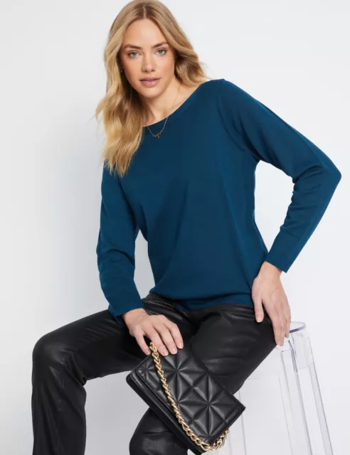 Capture - Womens Jumper - Regular Winter Sweater - Blue Pullover - Basic Clothes