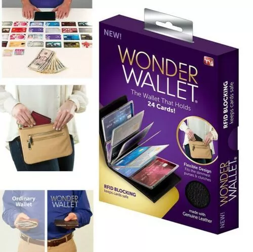 NEW Wonder Wallet Amazing Slim RFID Wallet Men Women Wallet credit card holder