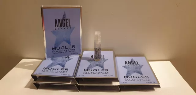 Angel  Elixir Lot Échantillons Eau De Parfum Vaporisateurs Tous Neufs