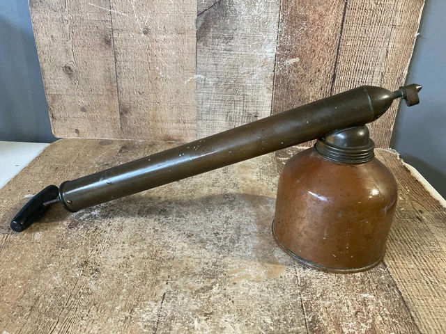 COPPER BRASS antique BLIZZARD Continuous bug insect SPRAYER vintage Smith UTICA