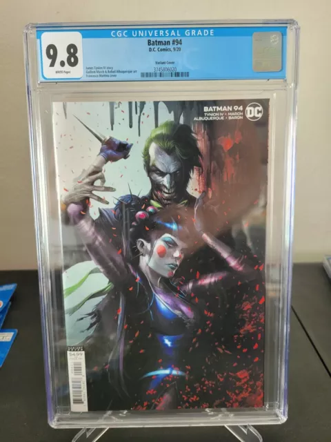 Batman #94 Cgc 9.8 Graded Dc Comics The Joker! Punchline! Mattina Variant Cover