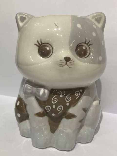 Hervit gattino in porcellana grigio