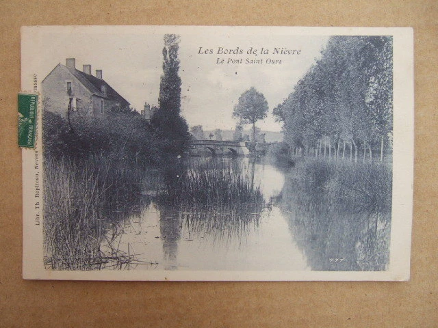 Cpa (58) Les Bords De La Nievre. Le Pont Saint Ours