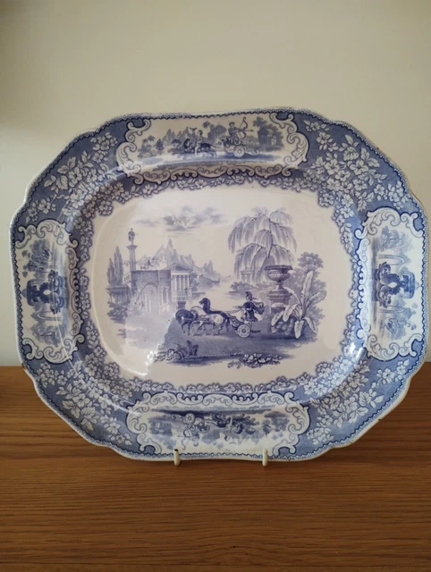J & M P Bell & Co Glasgow SCOTTISH TRANSFER PRINTED LARGE BOWL