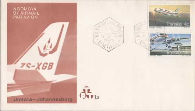 ZAYIX South Africa - Transkei 22-23 FDC Aviation Airways First Flight 080522SM33